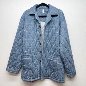 Fashion Womens Quilted Knit Jacket 4XL Pockets Warm Cozy Outdoors Casual Errands